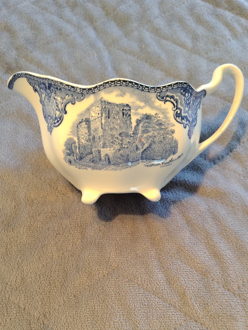 Blue and White Transferware Gravy Boat